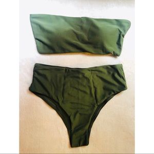 Navy green bikini